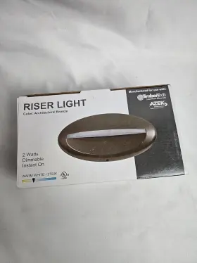 Timbertech 683531021449 Led Riser Deck Light Architectural Bronze Azek New Never Installed