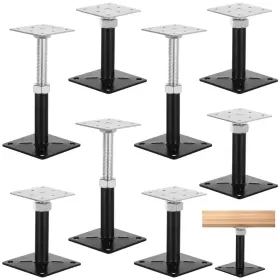 2205992ub7fdty0ddx02 Timcorr 4 Pcs Adjustable Floor Jacks Heavy Duty Metal Post Support 5 To 8 Inc