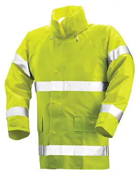 J53122.md Tingley High-visibility Jacket Lime Yellow Pvc On Polyester Medium -j53122.md