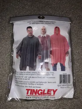 P68808 Tingley Emergency Poncho Olive Drab One Size -p68808