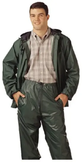 S66218.lg Tingley Pvc On Nylon Rainwear Suit Green Large -s66218.lg