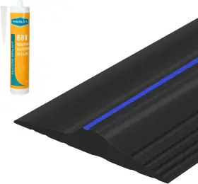 3.05m-b-wa Tolanbbt 10ft/3.05m Universal Garage 10 Ft Incl. 1 Adhesives Black
