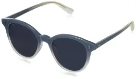 10020958 Toms Womens Aaryn Round Sunglasses Chalky Blue Fade 50 Millimeters