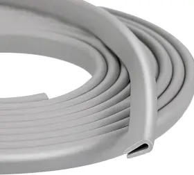 Tondiamo 313100070027 Rubber U Channel Edge Trim Door Seal Strip 0.08 Inch 2mm Shape 10 Fe