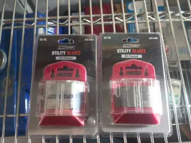 Tool Shop 888788001729 50 Pack Utility Knife Blades High Carbon Steel With Safety Dispenser Quality New