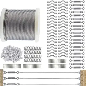 122m Tootaci 1/8 Stainless Steel 20pcs Turnbuckle Eye And 3mm/1/8inch