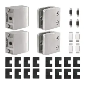 4xgc-056 Top Hardware Stainless Steel 316 Marine Grade Square Glass Clamp For Flat Surface
