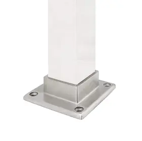 Top Hardware 688956555876 Stainless Steel 316 Grade Floor Or Wall Base Flange For 2 X Inch Post