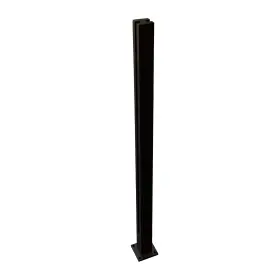 Alu-sqp-42-bk Top Hardware Aluminum Glass Railing Square Post Suitable For 1/2 Thickness - 3 Types