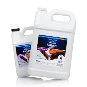 520794 Totalboat Fathom Deep Pour Epoxy Resin 1.5 Gallon Kit - 2-3 Inch Depth Crystal-cl