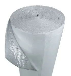 Trade Winds 821949464148 Reflectix 48 Inch X 10ft Double Bubble White Reflective Foil Silver/white