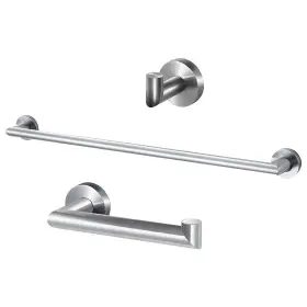 Ka-tur-3-pc Transolid 608197591983 Turin 3-piece Bathroom Accessory Kit - Brushed Stainless 2