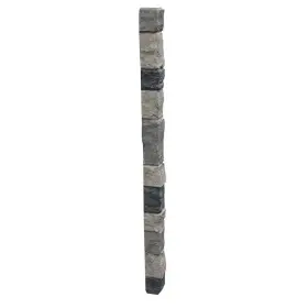 Usoc-48-gfx Tritan Bp Faux Stone Siding 48 Inch X3 Universal Durable Corner Cut Edge Gray Fox