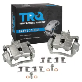 Cla31945 Trq Rear Brake Caliper Set Zinc Coated Brackets Hardware Compatible With 2005