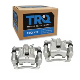 Cla31962 Trq Rear Brake Caliper Set Zinc Coated Brackets Hardware Compatible With 2010