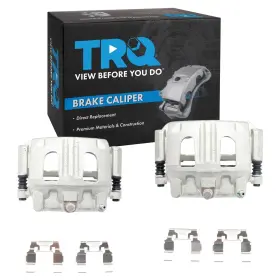 Cla35402 Trq Front Brake Caliper Set Zinc Coated Brackets Hardware Compatible With 200