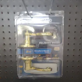 L6701bz Tru Guard Reversible-scroll Privacy Lockset Polished Brass