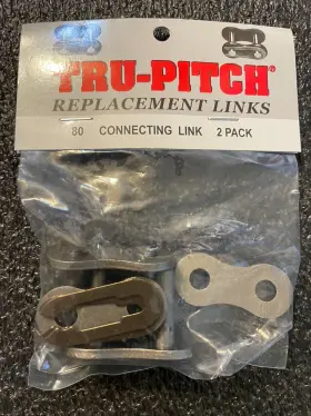 Tru-pitch 026318101345 Replacement Connecting Link #80 2-pk. - Tcl80-2pk