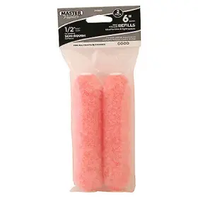 60147tv True Value Applicators Roller Covers Pink Polyester 1/2 X 6.5- Inch 2-pk. -60147tv
