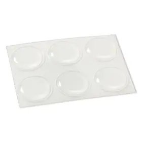 23123tv Truguard 10 Pack - Vinyl Bumpers Self-adhesive Clear Round 3/4- Inch 6-pk