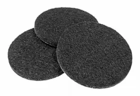 93571tv Truguard 10 Pack - Felt Pads Self-adhesive Black Round 2.25- Inch 4-pk