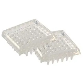 F31902tv Truguard Furniture Cups Clear Plastic Square Spiked 1-7/8- Inch 4-pk. -