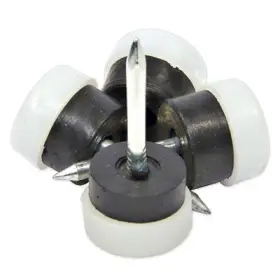 F32030tv Truguard 6 Pack - Furniture Glides Nail-on Cushioned White Plastic 3/4- Inch 4-pk. F32030