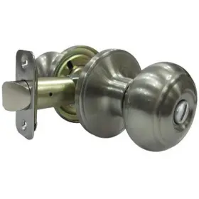Tgx210b Truguard 6 Pack - Verona Fancy Mushroom Privacy Knob Set Satin Nickel