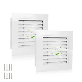 Tvkjhg 721545813480 2pcs 12 Inch X12 Aluminum Gable Vents With Screen Paintable Attic Shed Vent