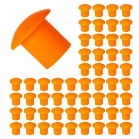 B0byv81jl1 Txzwjz Mushroom Rebar End Caps Orange Plastic Safety 100 Pack