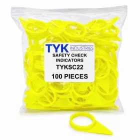 Tyk Industries Tyksc22yel-100 22mm Loose Wheel Lug Nut Safety Check Indicators 100 Pack - Co