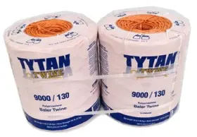 Tytan 878878002262 Baler Twine Orange Poly Two 4 500-ft. Spools - Pbt9130tonbp