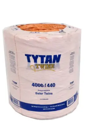 Pbt4440txonbp Tytan Baler Twine Orange Poly 440-knot Strength 4 000-ft. Spool -pbt4440txonbp
