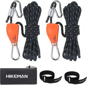 U Hikeman 313055037014 Camping Rope With Ratchet Pulley Quick Setup Outdoor Guy Lines Adjustabl