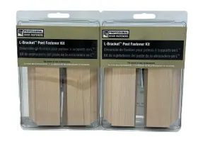 505-325-h-ubs Ubs Lot Of 2 L-bracket Post Fastener Kit 3-1/4 Inch Hemlock Zinc Plated Unfinished