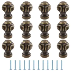 Uenhoy220427-015 Uenhoy 12 Pcs Mini Vintage Lantern Knobs 14mm 0.55 Inch - Pieces Bronze