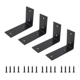 0983bl Ulifestar 4 Pack Corner Bracket Shelf Heavy Duty Stainless Steel L Br
