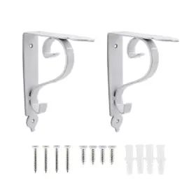 1051wh Ulifestar 2 Pack Decorative Shelf Brackets Wall Mounted Floating Bracke