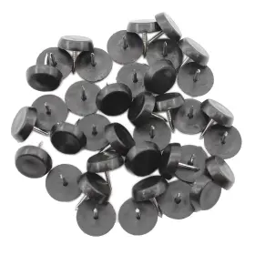 1213bl Ulifestar 50pcs Round Nylon Furniture Pad Heavy Duty Nail On Slider