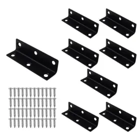 1885bl Ulifestar Corner Brace Black Steel 3- Inch