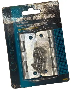 60856 Ultra Hardware Screen Door Hinge Full Surface Zinc Plated