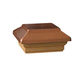 72295 Universal Consumer Products Inc Victoria Copper Plateau Post Cap 4 X 4- Inch