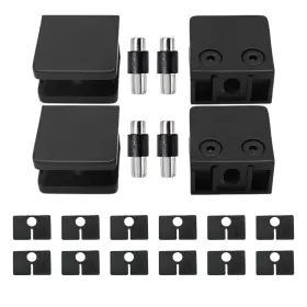 Fu2ljm1217 Uoienrt 4pcs Adjustable Glass Shelf Bracket 1/3 Inch -1/2 304 Stainless Steel Cl