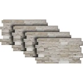 Ul2625-45 Urestone Panels 24 Inch X48 X1.75 Stacked Stone In Almond Taupe Heavy Duty 4-pack