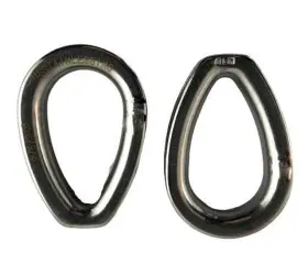 Uss2344-0060 Us Stainless 2 Pieces Steel 316 1/4 Inch 6mm Wire Rope Thimble Cast