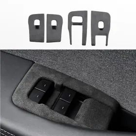 Ushilife Youshtsl079 Suede Window Lift Button Frame Panel Switch Protective Cover Car Acce