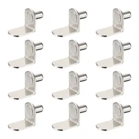 Uxcell 601968942083 20pcs 6mm L-shaped Shelf Support Pegs For Furniture Cabinet Closet