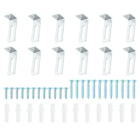 Uxcell 609044632934 12set Whiteboard Mounting Hardware Office Home White Board Wall Hanger W Bracket