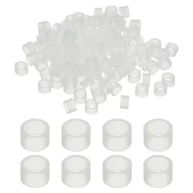 Uxcell 614462817443 200pcs Silicone Cable Ties 6mm Rubber Bands Transparent 10x5x0.6mm