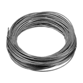 Uxcell 636939007799 1/16 Inch 1.5mm 50ft 15m 304 Stainless Steel Cable Wire Rope 7 X 19 Strands